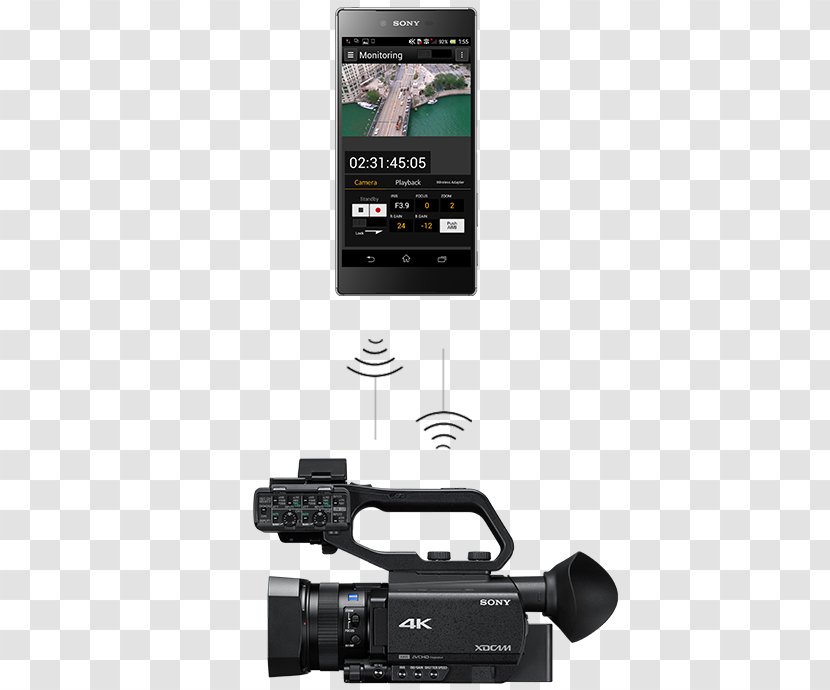 Sony NXCAM HXR-NX80 XDCAM Video Cameras Autofocus Exmor - Zoom Lens - Camera Transparent PNG