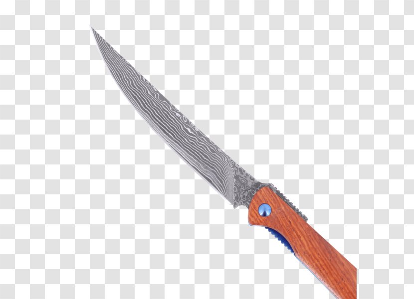 Steak Knife Damascus Tool Blade - Everyday Carry - Wooden Chopsticks Transparent PNG