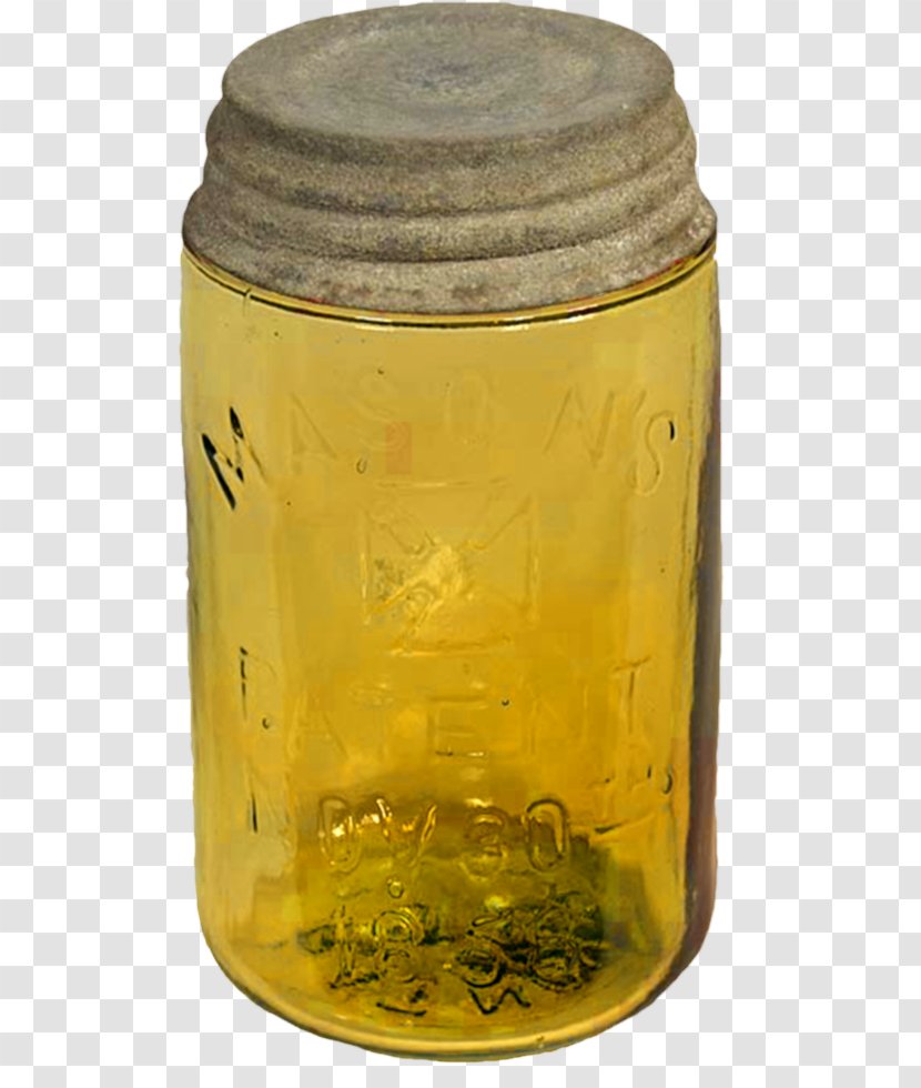 Glass Bottle Mason Jar - Material - Yellow Seal Jars Transparent PNG
