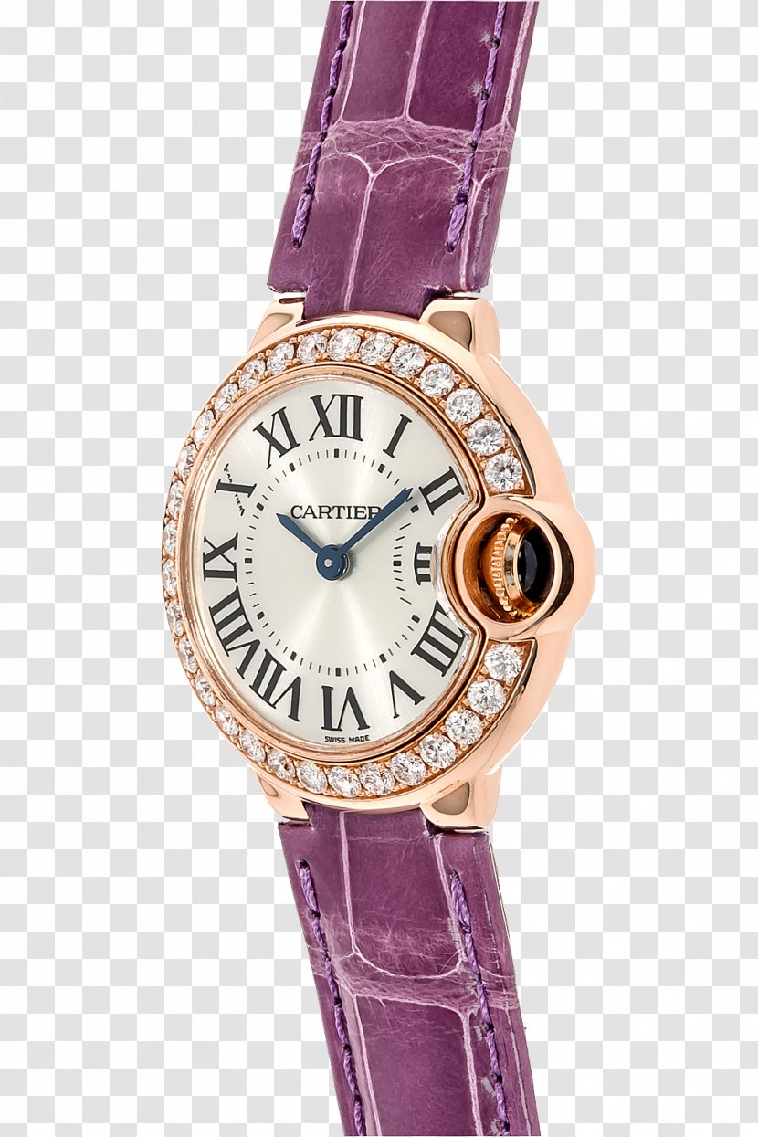 Watch Strap Cartier Ballon Bleu Certified Pre-Owned - Purple Transparent PNG