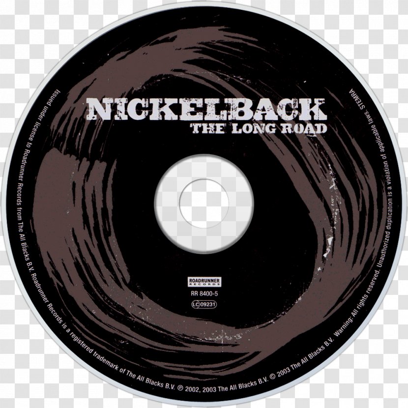 Compact Disc The Long Road Nickelback Roadrunner Records Album - 2003 Transparent PNG