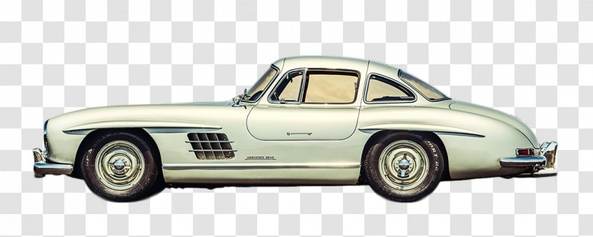 Mercedes-Benz 300 SL Car CLA-Class Automotive Design - Google Images - White Classic Cars Side Transparent PNG