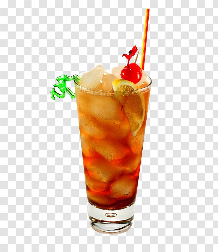 Long Island Iced Tea Cocktail Triple Sec - Silhouette Transparent PNG