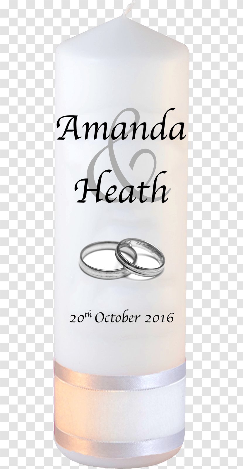 Wedding Ring Candle Emotionally Weird - Silver - Font Transparent PNG