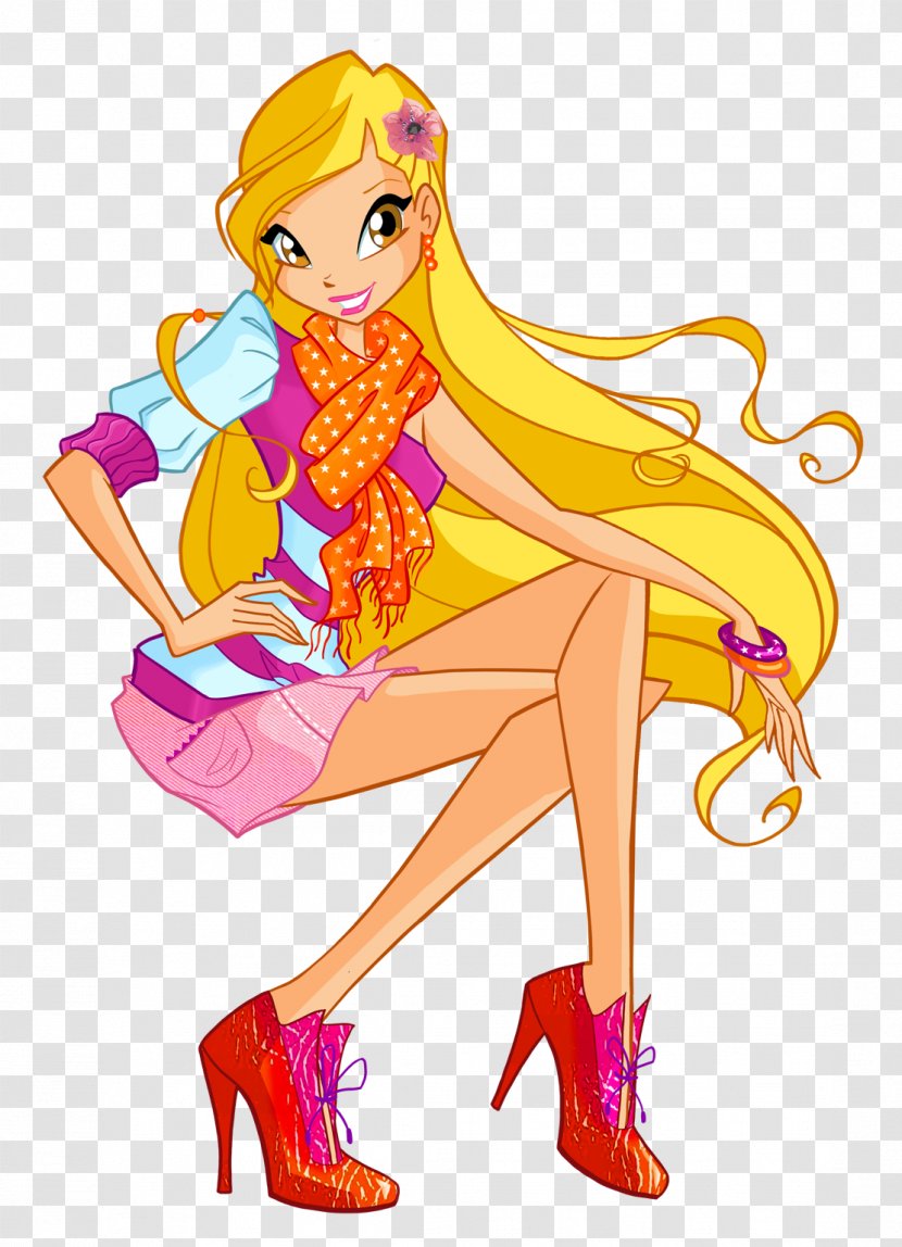 Stella Bloom Flora Musa The Trix - Cartoon - Winx Transparent PNG