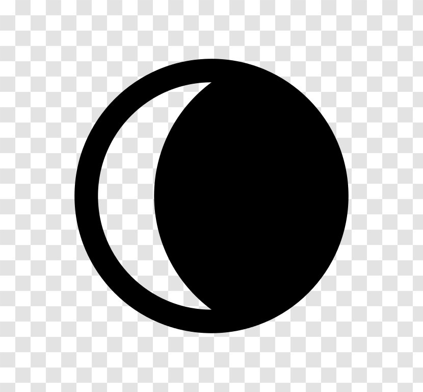 Symbol Lunar Phase Crescent Sign Clip Art - Shape Transparent PNG