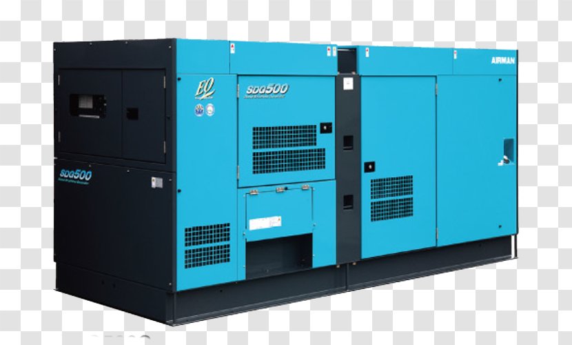 Engine-generator Electric Generator Diesel Airman HOKUETSU INDUSTRIES CO., LTD. Transparent PNG