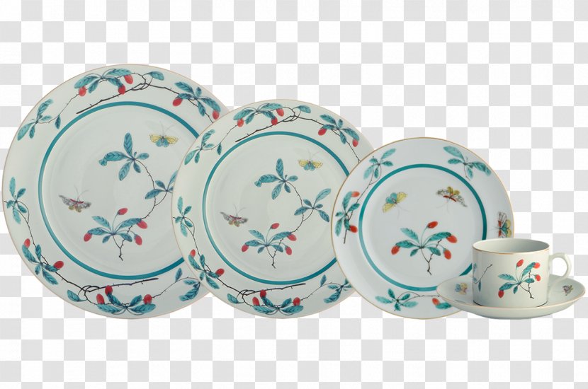 Mottahedeh & Company Porcelain Plate Tableware Table Setting Transparent PNG