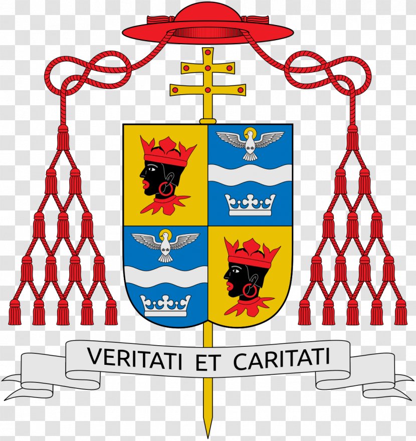 Coat Of Arms Almo Collegio Capranica Galero Cardinal Catholicism - Ecclesiastical Heraldry Transparent PNG