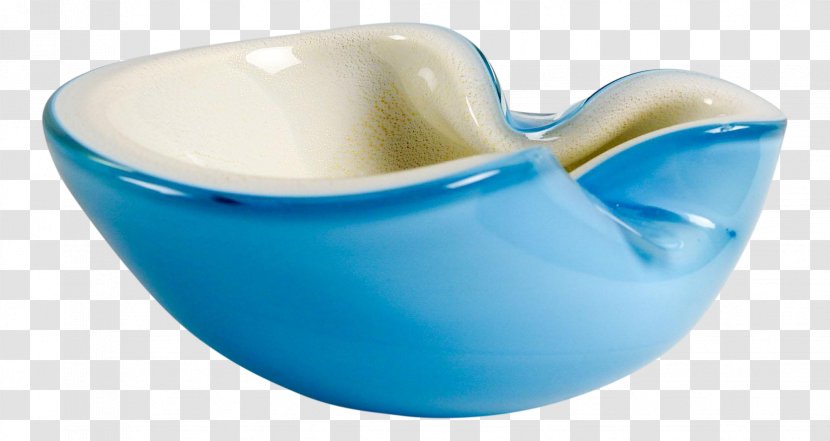 Bowl Murano Glass Blue Turquoise - Cup Transparent PNG