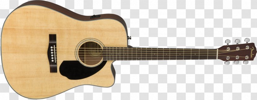 Acoustic-electric Guitar Acoustic Dreadnought Fender Musical Instruments Corporation CC-60SCE - Tree Transparent PNG