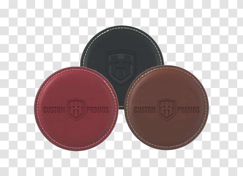 Leather Coasters Promotional Merchandise Paper - Brand - Personalized X Chin Transparent PNG