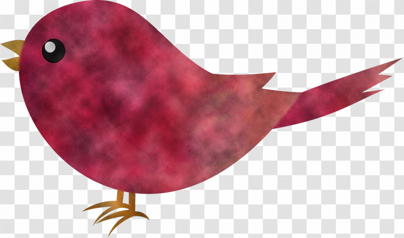 Cardinal Red Bird Pink Maroon Transparent PNG
