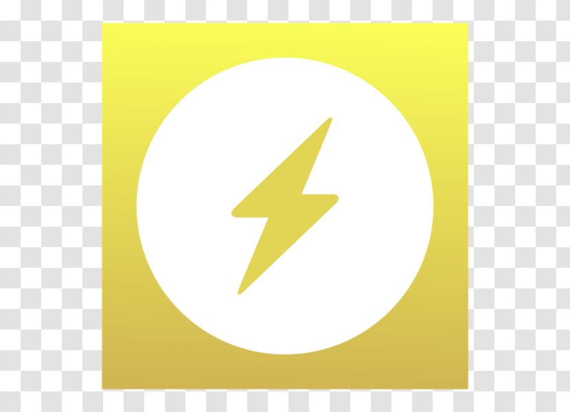 Electricity Power Symbol Vector Graphics Electrical Energy - Yellow - Text Transparent PNG