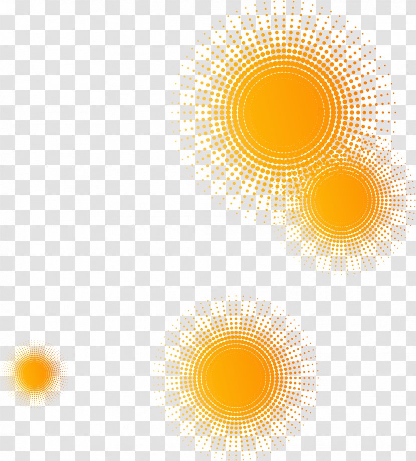Circle Point Orange Geometry - Polygon - Dots Floating Transparent PNG