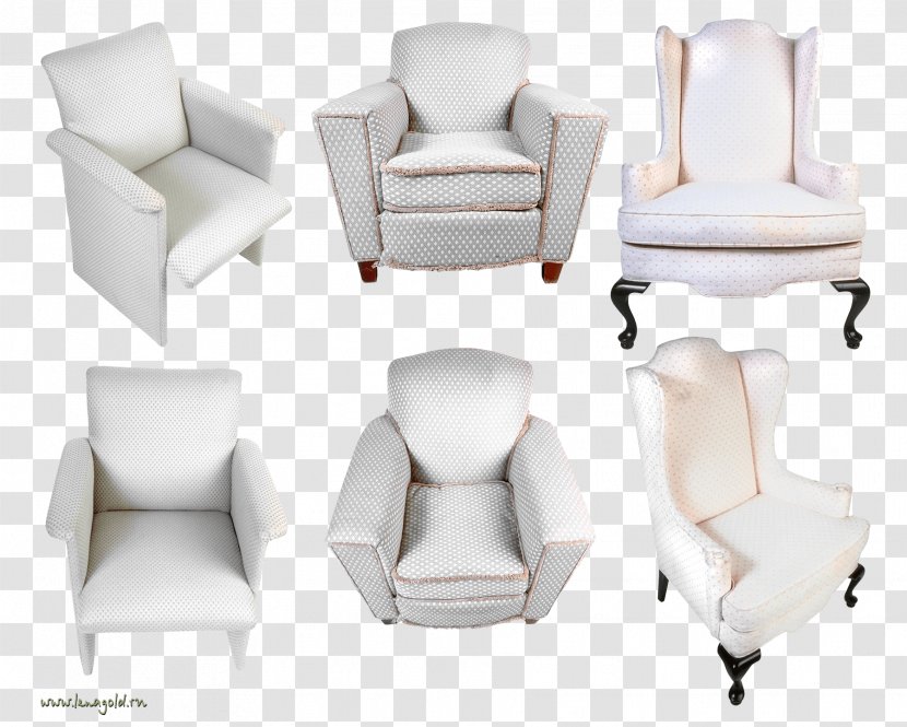 Club Chair Furniture Seat Living Room - Fauteuil - White Armchairs Image Transparent PNG