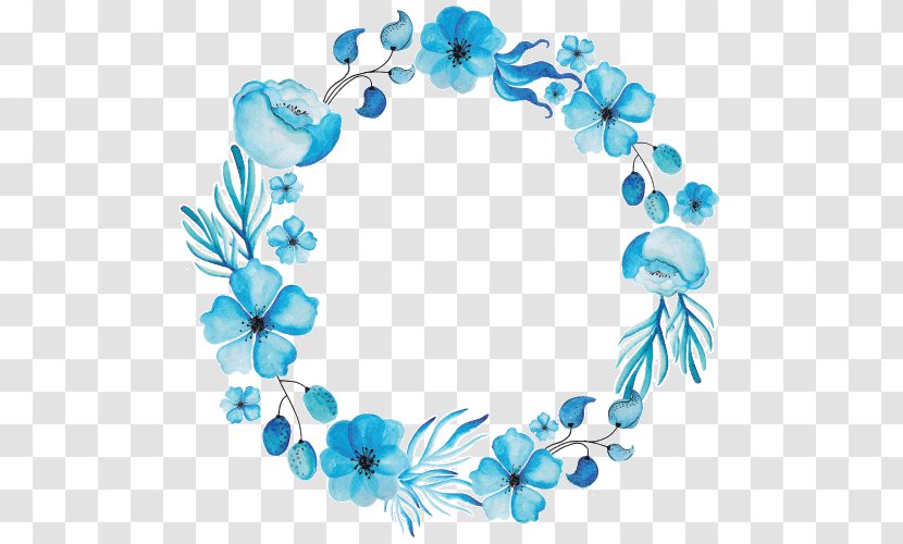 Wreath Floral Design Watercolor Painting Flower - Body Jewelry Transparent PNG