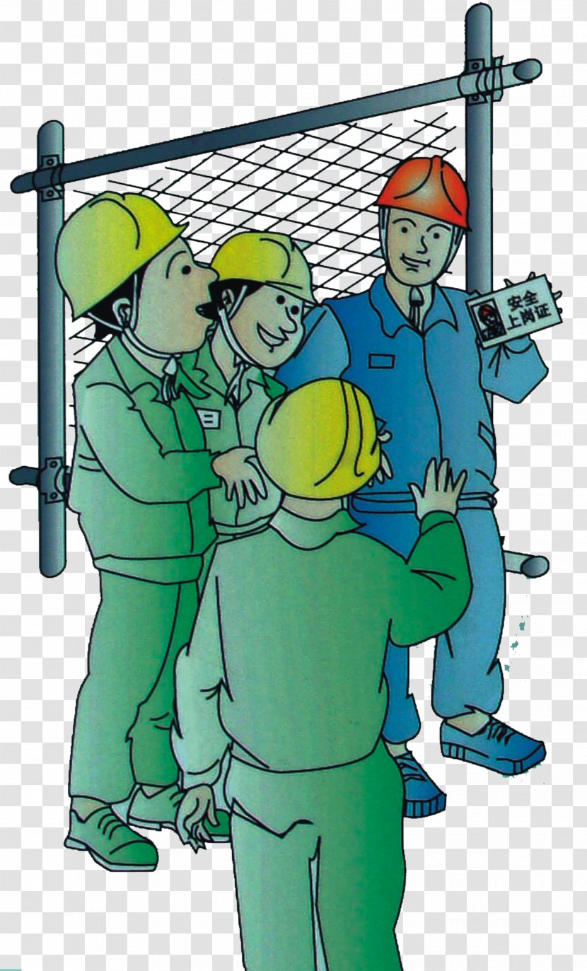 Safety Architectural Engineering Slogan Information - Cartoon - Wearing Work License,Evidenced By Education Transparent PNG