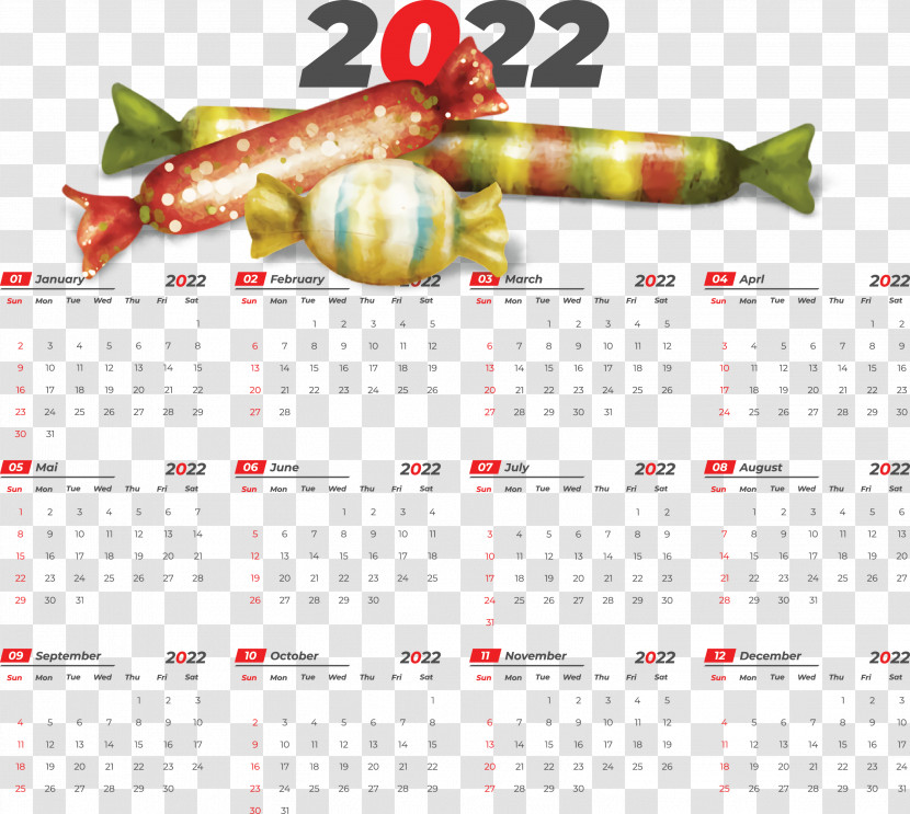 Printable 2022 Calendar 2022 Calendar Printable Transparent PNG