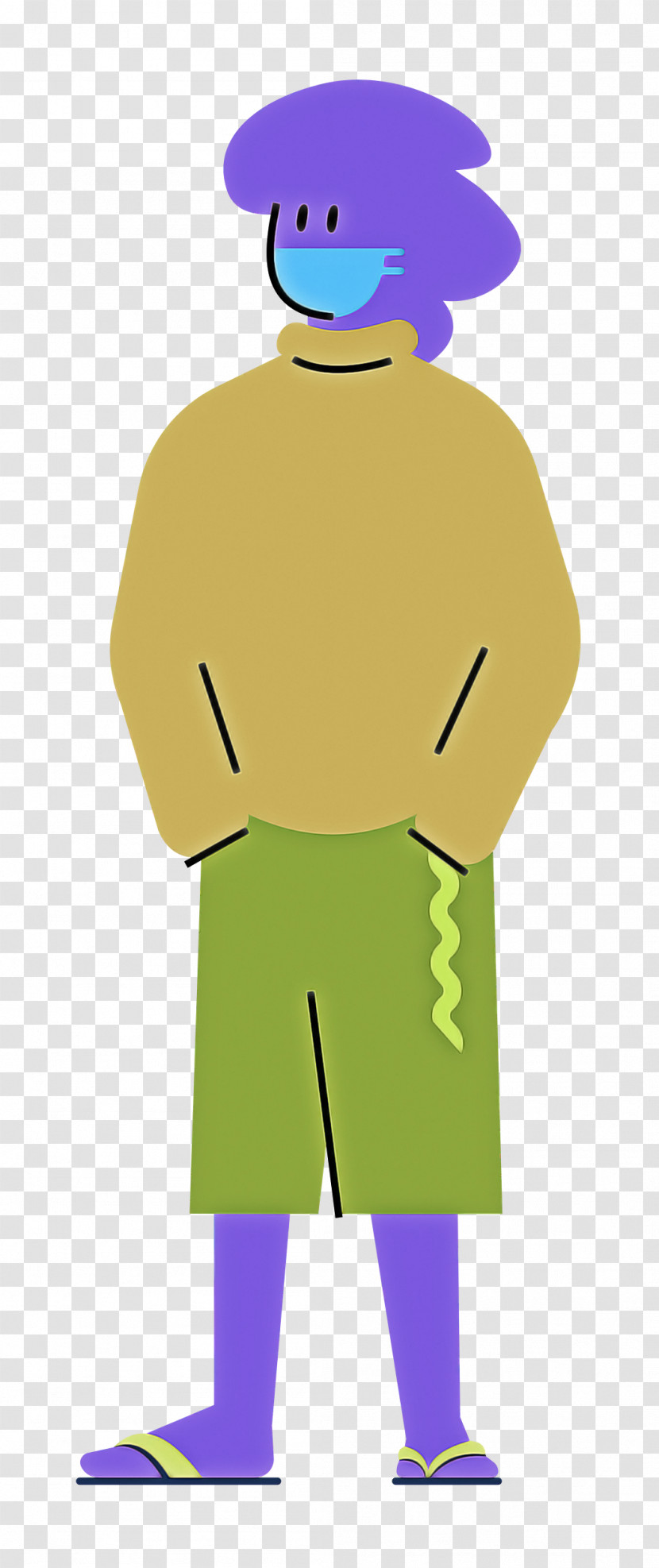 Outerwear / M Cartoon Character Yellow Human Transparent PNG