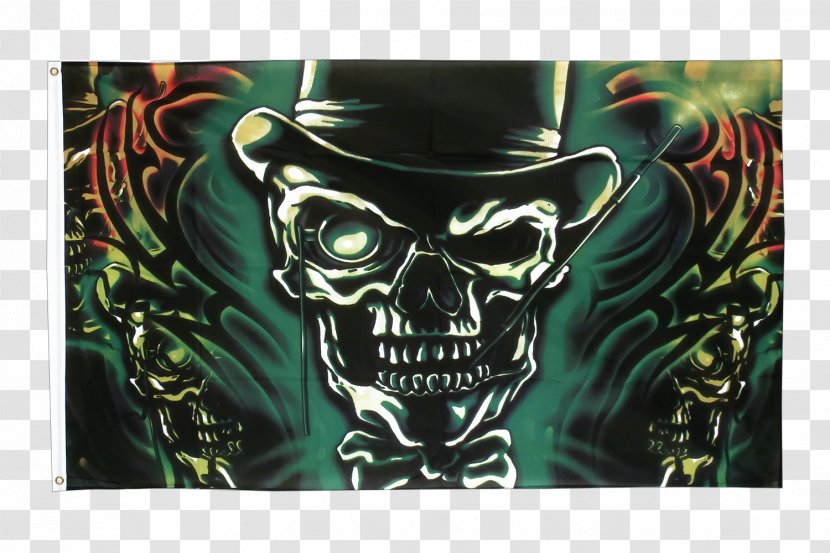 Flag Of The Gambier Islands Fahne Skull Totenkopf Transparent PNG