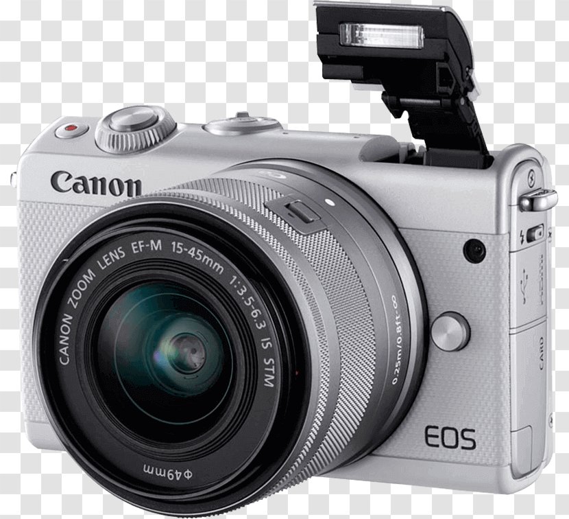 Canon EOS M Mirrorless Interchangeable-lens Camera EF-M 15–45mm Lens Photography - Eos Transparent PNG