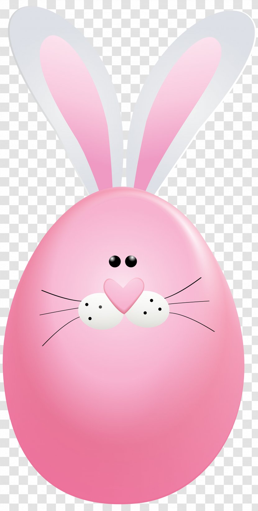 Easter Bunny Rabbit Cartoon Heart - Hare - Egg Clip Art Image Transparent PNG