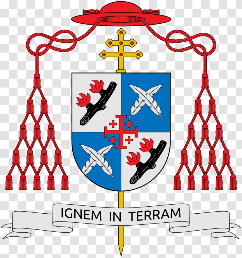 Cardinal Escutcheon Coat Of Arms Ecclesiastical Heraldry Archbishop - Muller Transparent PNG