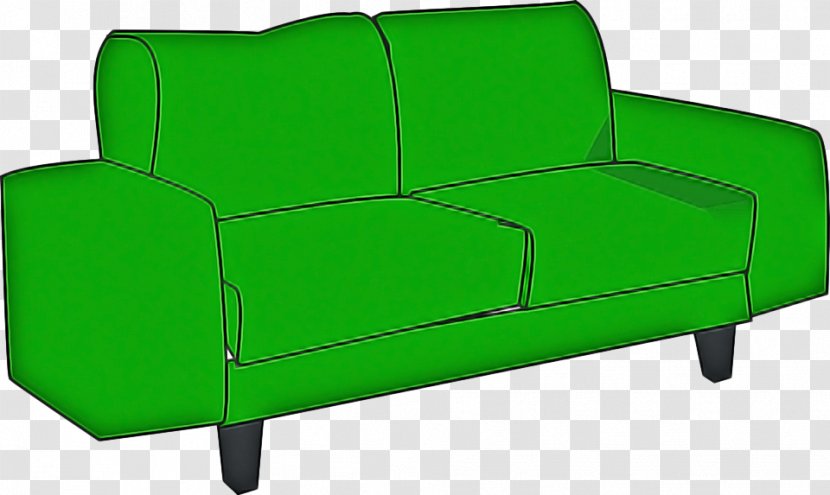 Furniture Green Couch Outdoor Sofa - Armrest Futon Transparent PNG