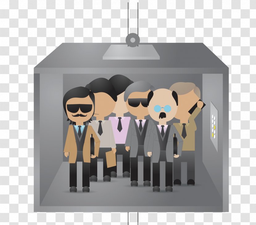 Adobe Illustrator Illustration - Businessperson - Elevator Business People Vector Transparent PNG
