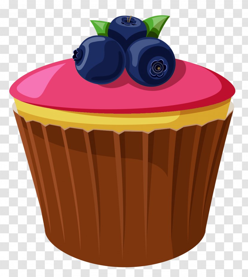 Birthday Cake Cupcake Chocolate Sponge Bundt - Mini With Blueberries Clipart Picture Transparent PNG