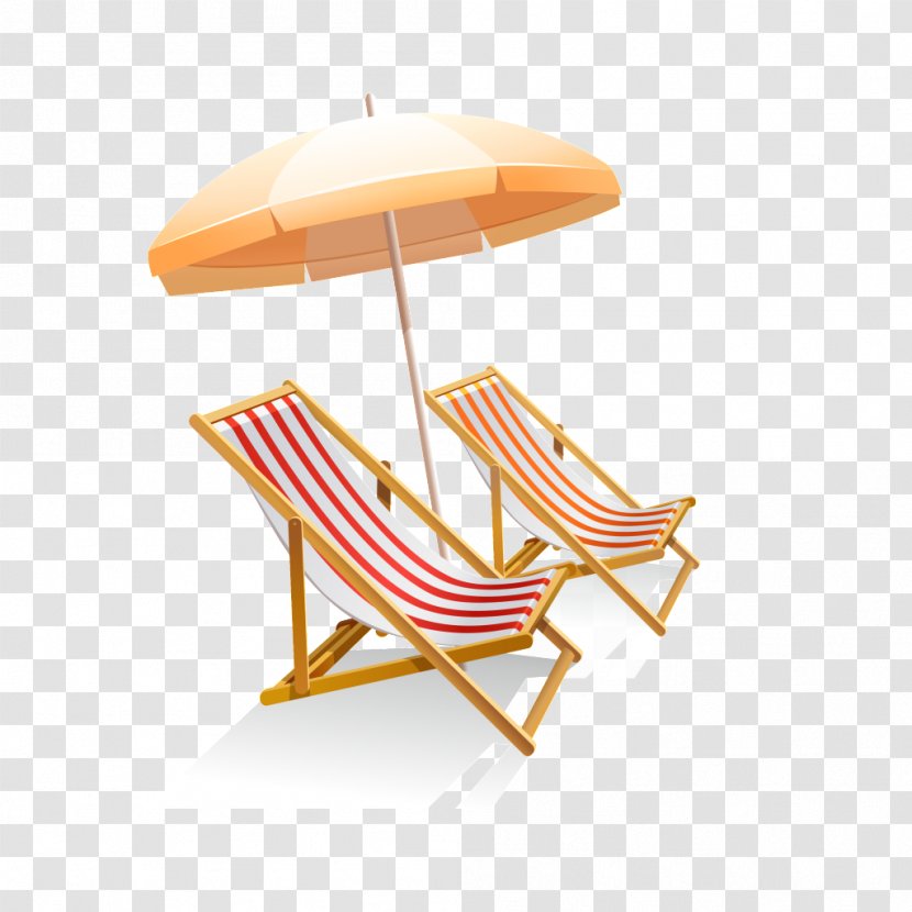 Clip Art Umbrella Image - Outdoor Furniture - Deck Chair Transparent PNG