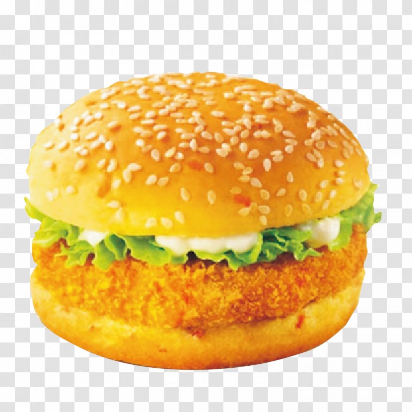 Hamburger KFC Fried Chicken Sandwich - Veggie Burger - Vector Transparent PNG