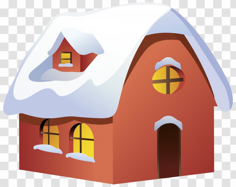 Winter House Clip Art - Facade - Transparent Image Transparent PNG