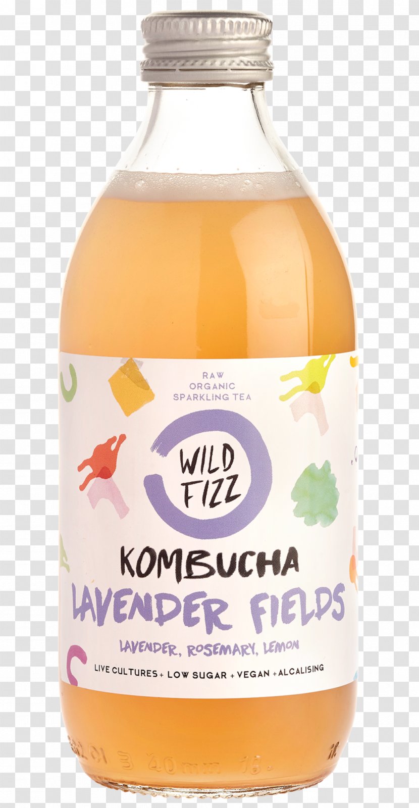 Kombucha Tea Raw Foodism Ginger Turmeric - Lavender Transparent PNG