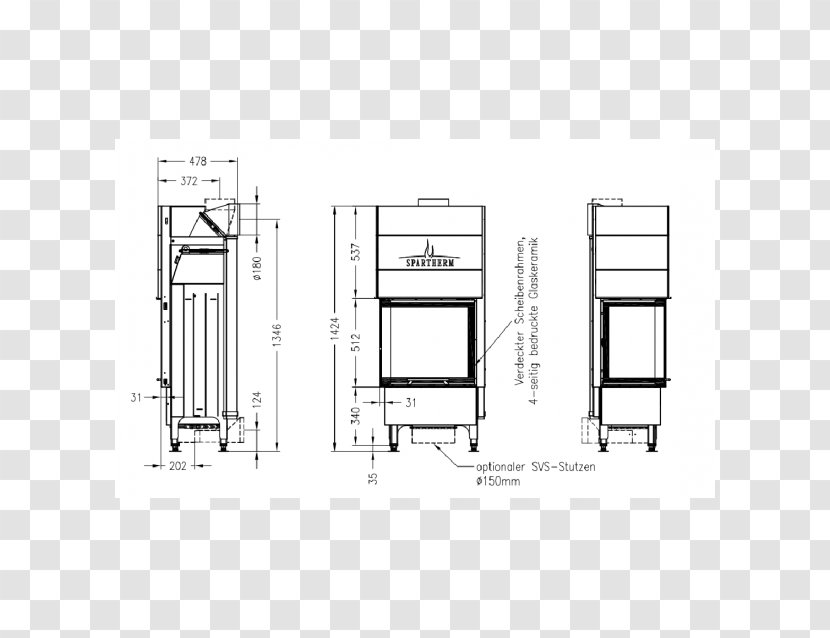 Firebox Firewood Berogailu Furniture Floor Plan - Black And White - Rectangle Transparent PNG