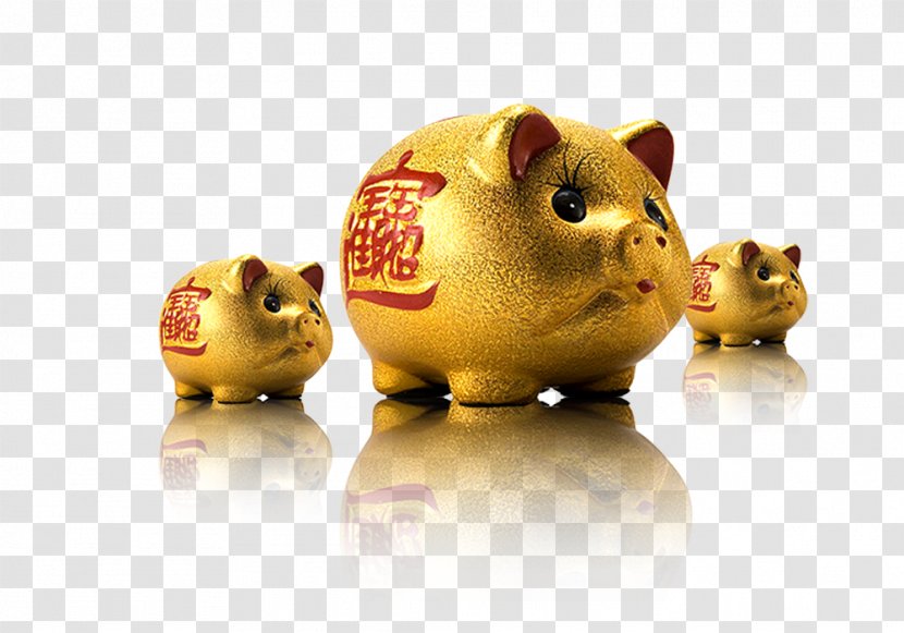 Investment Banking Personal Finance Money Icon - Saving - Golden Pig Transparent PNG