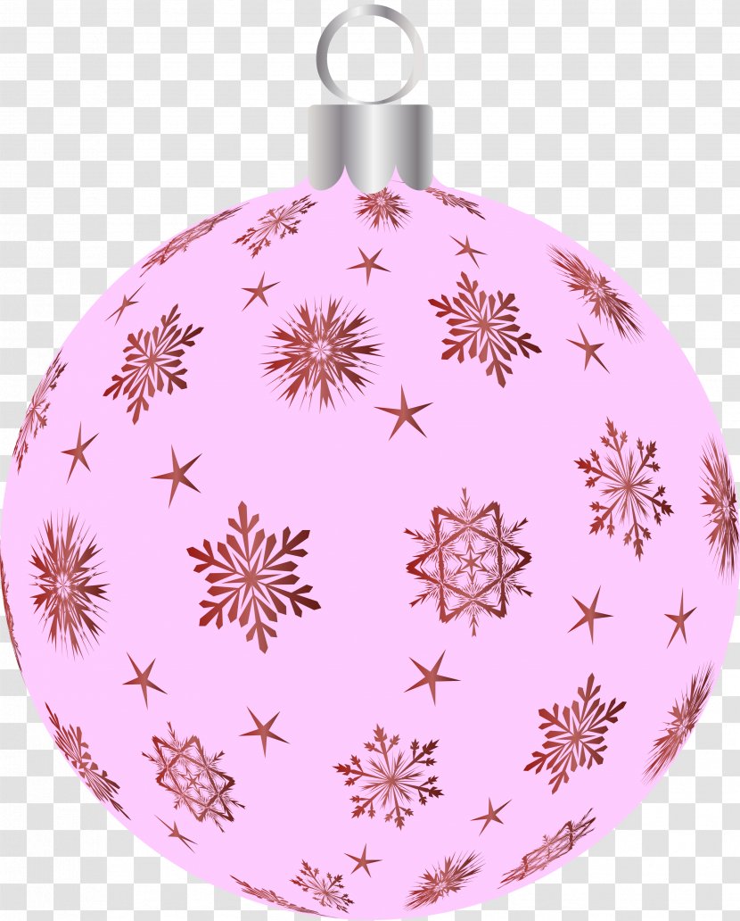 Christmas Ornament Pink M Day Pattern - Pure Ball Transparent PNG