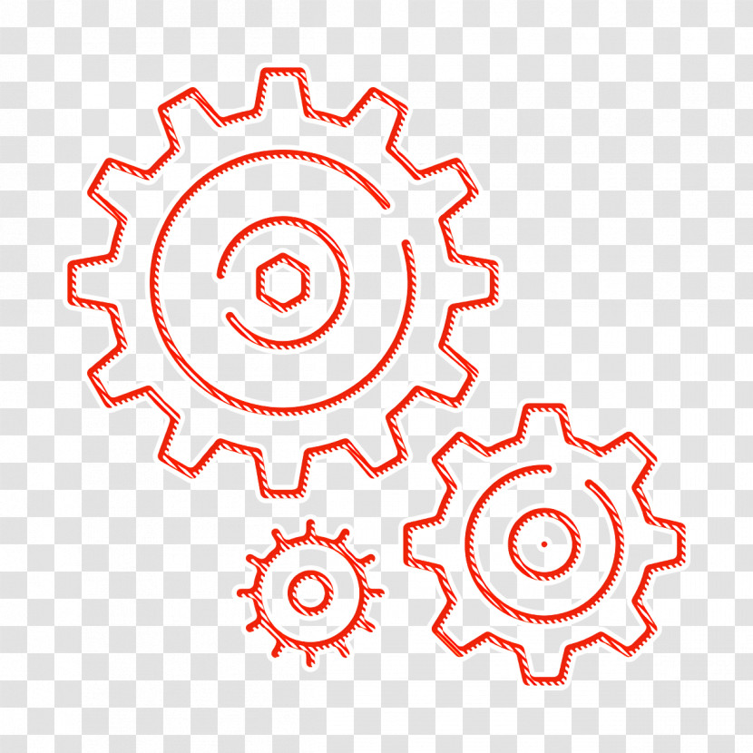 Industrial Process Icon Three Icon Gear Icon Transparent PNG