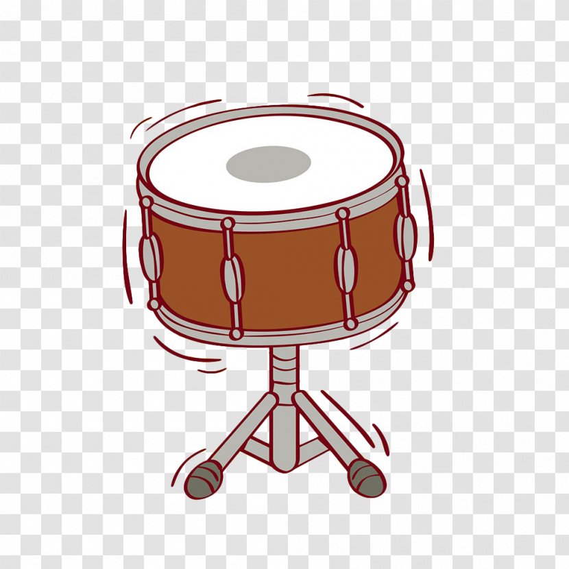 Drums Bass Drum Percussion Illustration - Cartoon - Hand-painted Transparent PNG