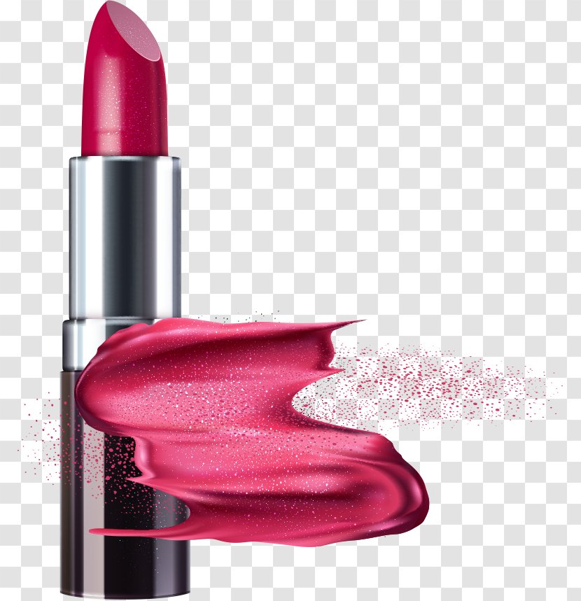 Lipstick Cosmetics - Gloss - Vector Transparent PNG