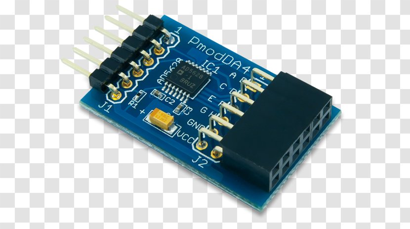 Microcontroller 12-bit Electronics Pmod Interface - Flash Memory - Digitaltoanalog Converter Transparent PNG