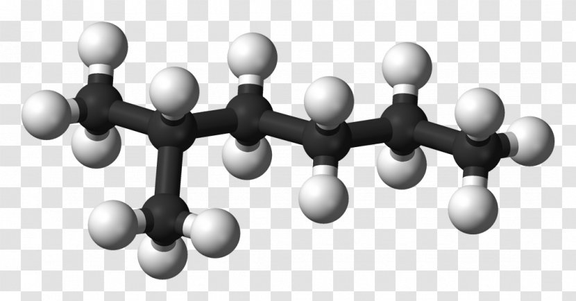 3-Methylhexane 2-Methylhexane 2,2-Dimethylbutane 2-Methylpentane 3-Methylpentane - Black And White - 3methylhexane Transparent PNG