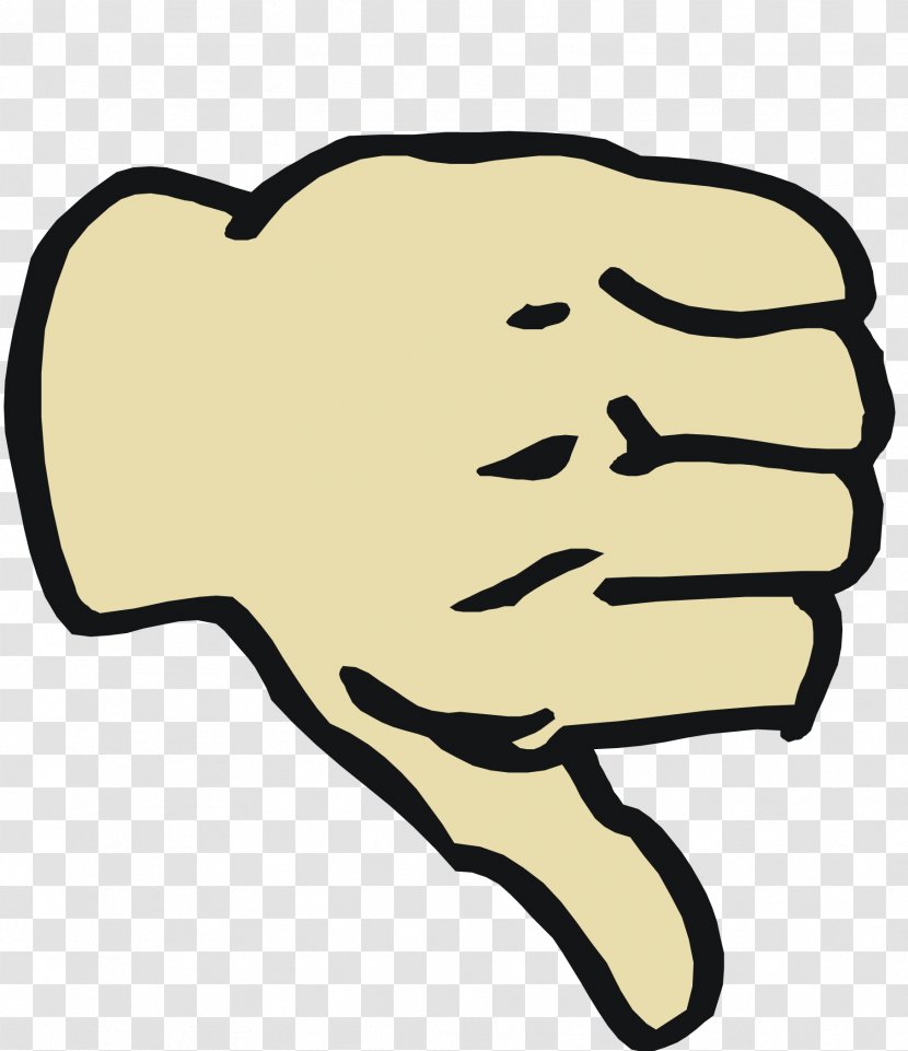 Thumb Signal Clip Art - Facebook - Thumbs Down Transparent PNG