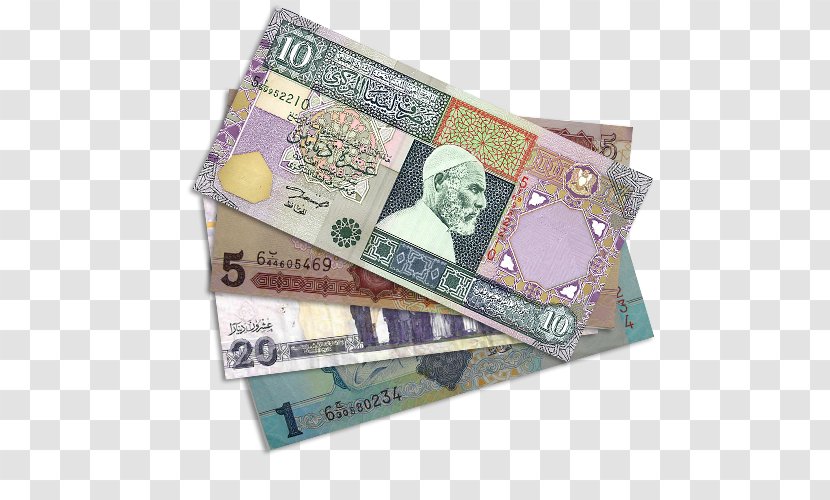 Libyan Dinar Kuwaiti Bahraini Currency - Banknote Transparent PNG