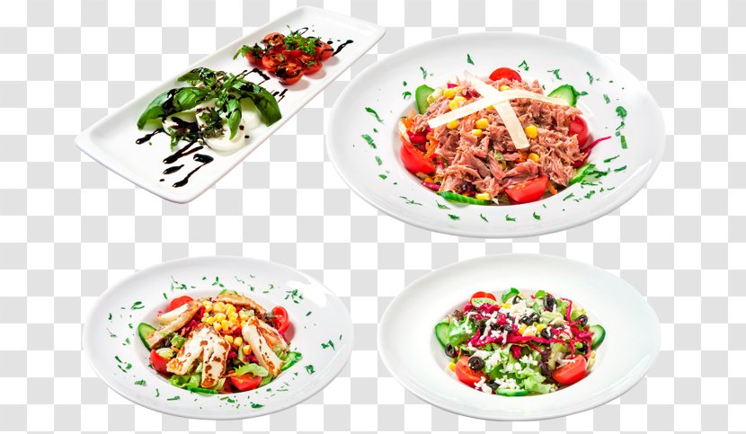 Vegetarian Cuisine Plate Platter Recipe Salad - Alfredo Linguini Transparent PNG