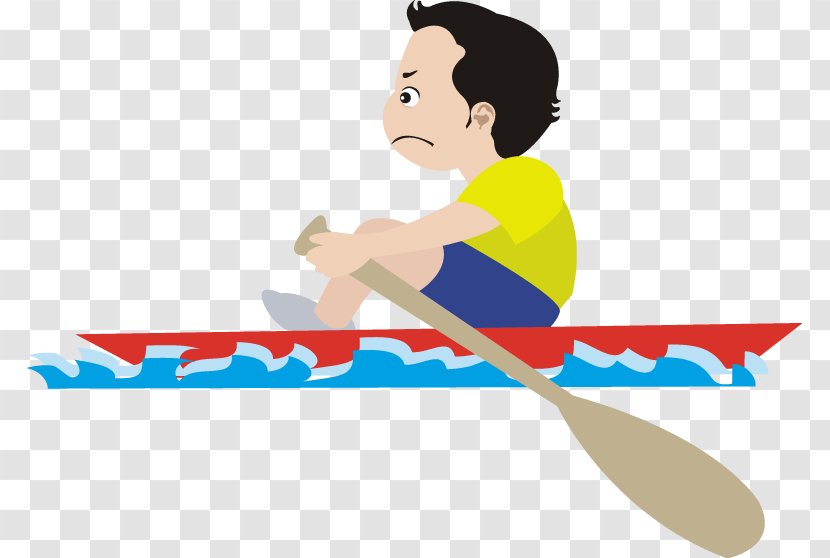 Cartoon Clip Art - Drawing - Character Rowing Transparent PNG