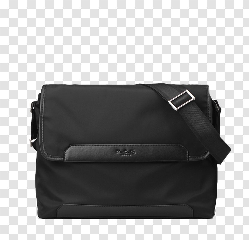 Messenger Bag Leather Handbag Baggage - Shoulder - Pierre Cardin Black Casual Transparent PNG