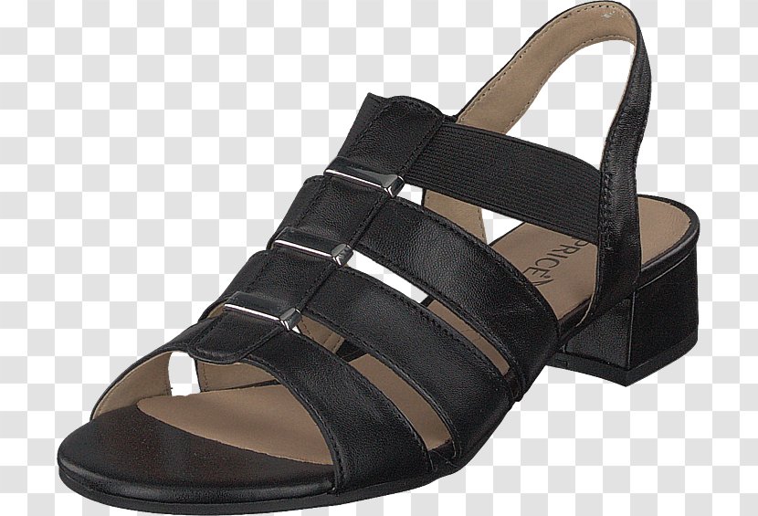 Slide Sandal Shoe Strap Walking - Black M Transparent PNG