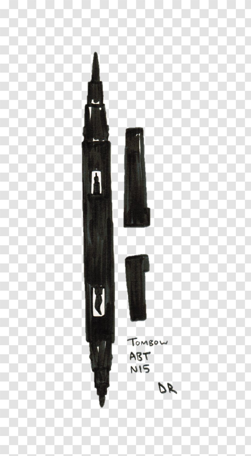Tombow Dual Brush Pen Fudepen Drawing - Felt Tip Transparent PNG